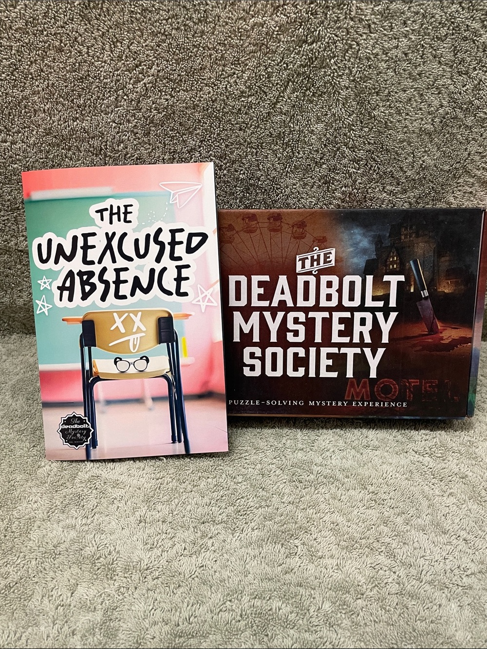 The Deadbolt Mystery Society & The Unexcused Absence Puzzle Bundle - Pink, Teal